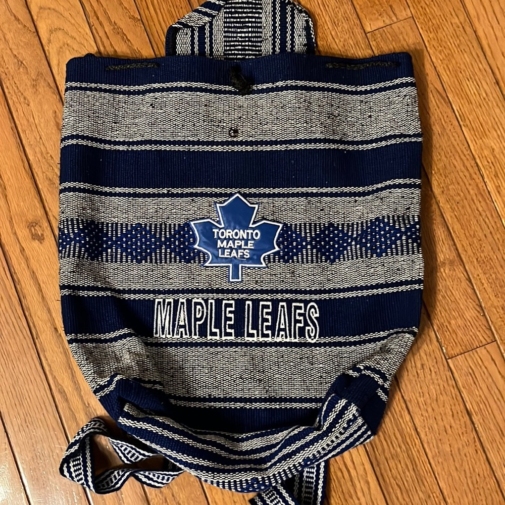 Toronto Maple Leafs draw string backpack